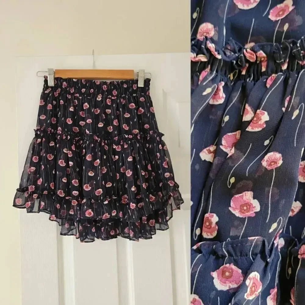 Misa Los Angeles Marion Skirt blue XS